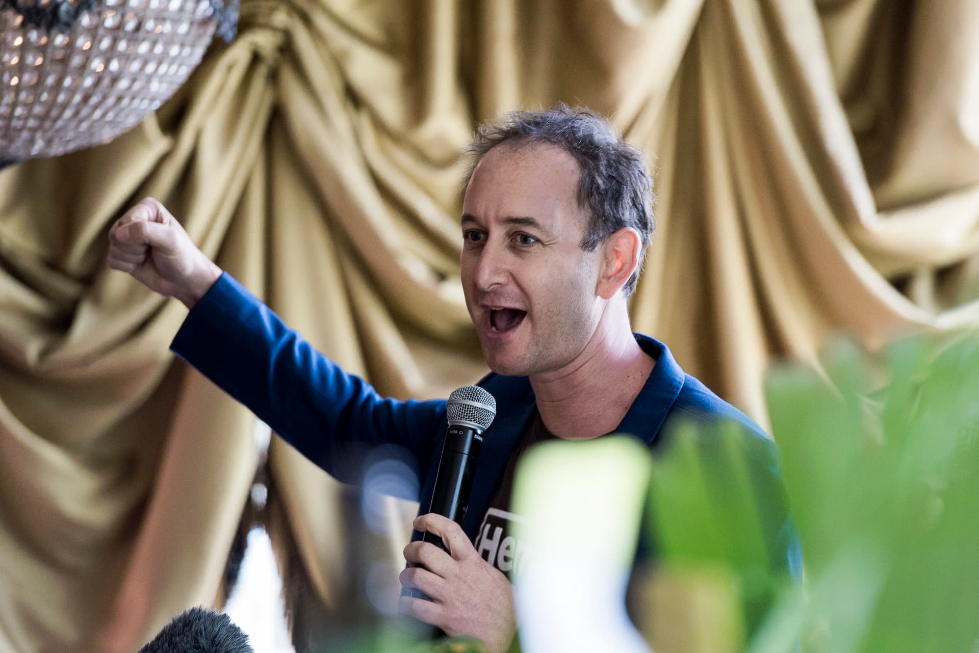Paul Benhaim at Hemp Foods Australia event, 2017 — hemp food pioneer